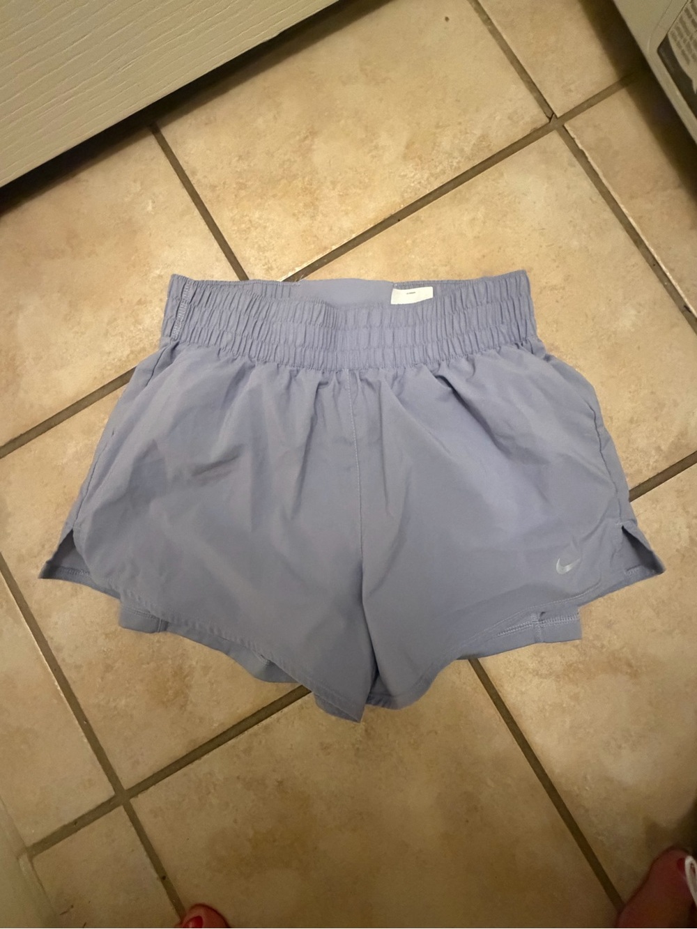 Nike Women's grey purple  Athletic Shorts